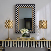 Hopscotch Check Large Rectangle Wall Mirror