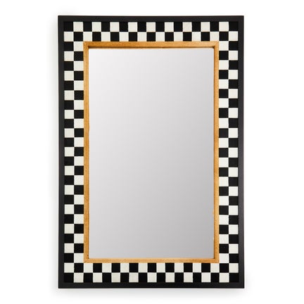 Hopscotch Check Large Rectangle Wall Mirror