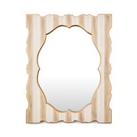 Mocha Stripe Wall Mirror
