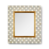 Sterling Check Enamel Wall Mirror