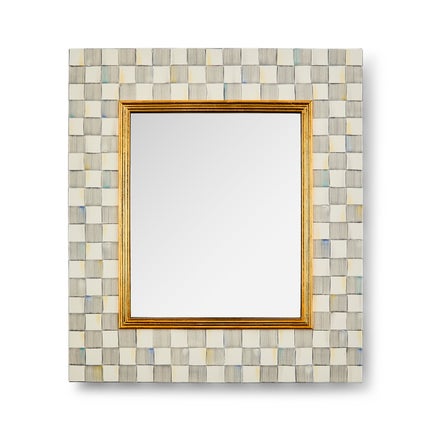 Sterling Check Enamel Wall Mirror