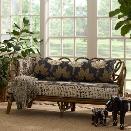 Wild Indoors Rattan Loveseat