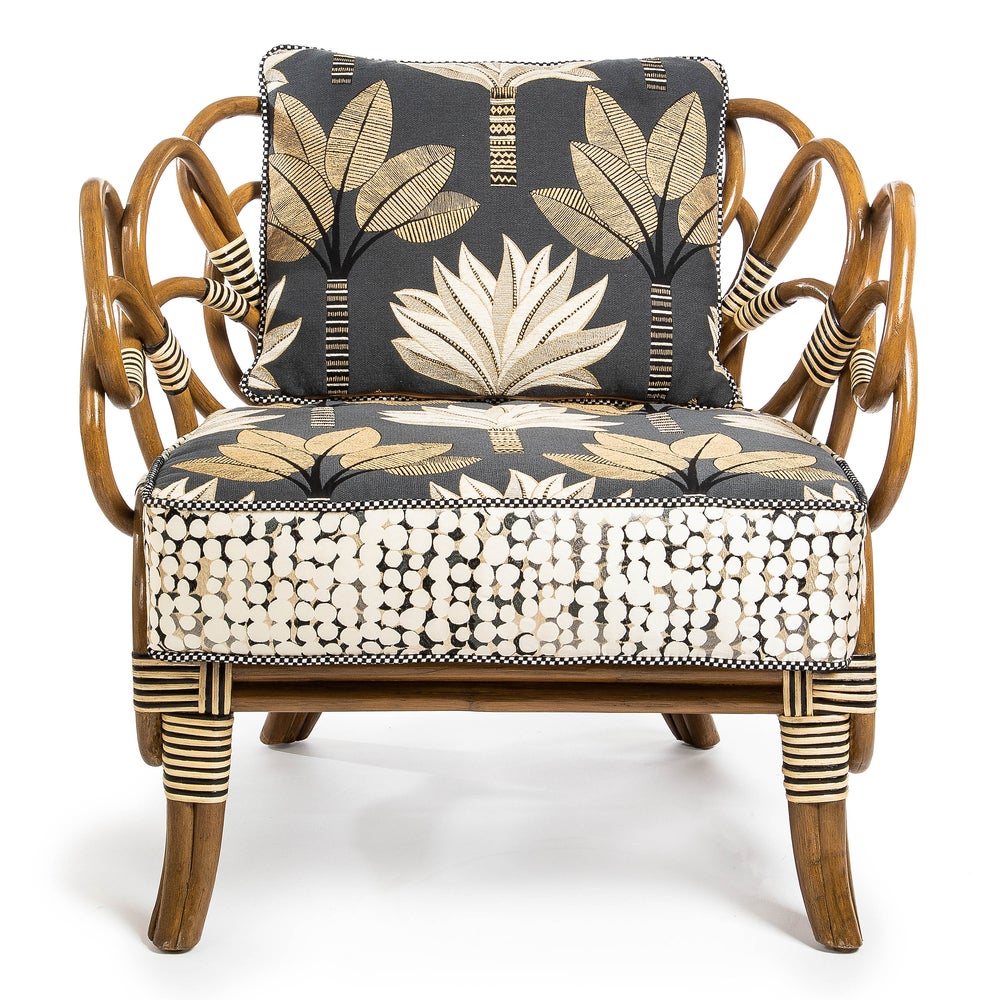 Wild Indoors Rattan Chair mackenzie-childs Panama imagen 1
