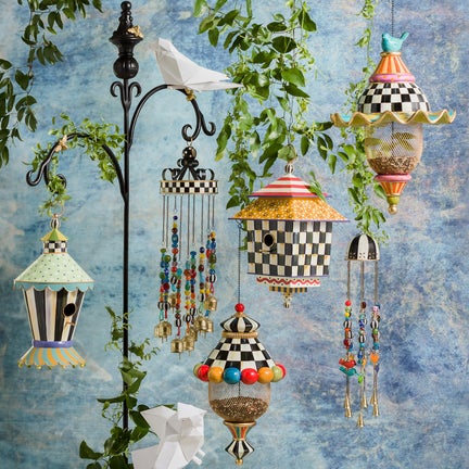 Courtly Stripe Birdhouse