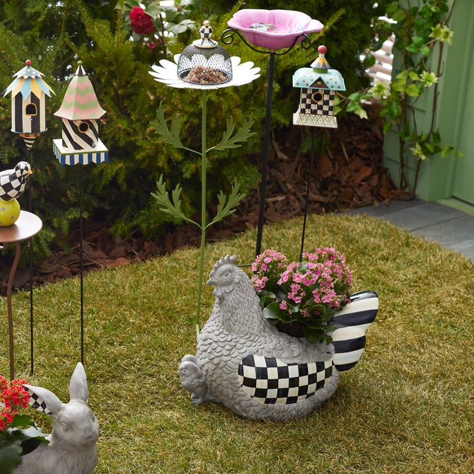 Courtly Check Birdhouse Stake image number 2