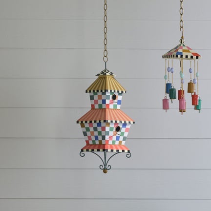 Dolce Vita Check Birdhouse