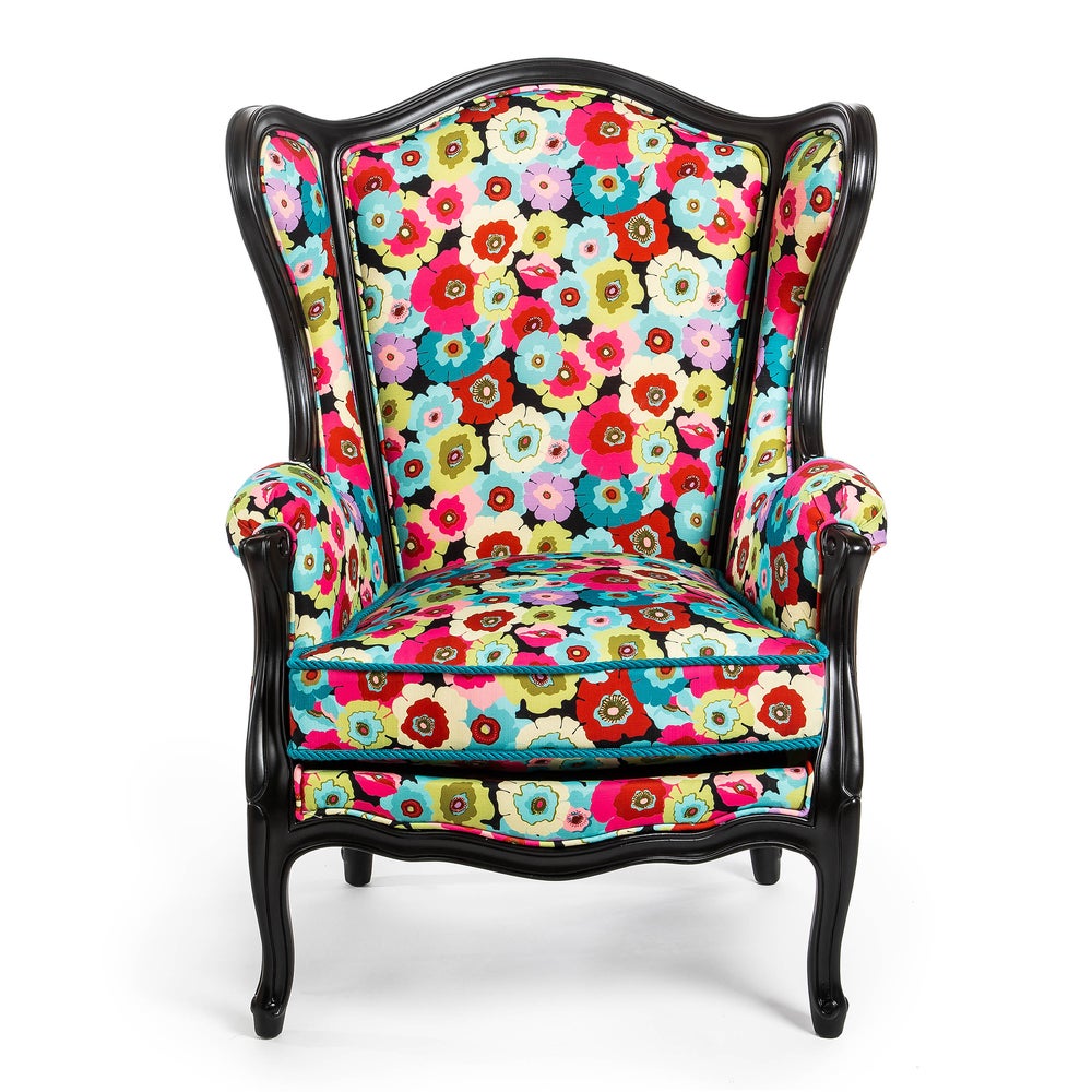 Always Flowers Outdoor Wing Chair mackenzie-childs Panama imagen 1