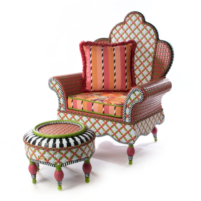 Breezy Poppy Outdoor Wing Chair image number 3