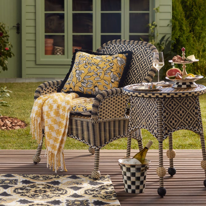 Queen Bee Courtyard Outdoor Accent Chair image number 1
