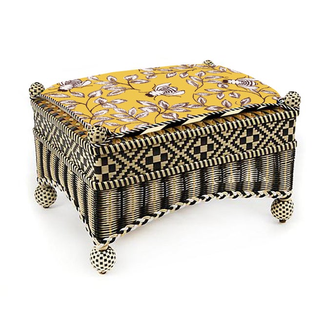 Queen Bee Courtyard Outdoor Ottoman image number 0