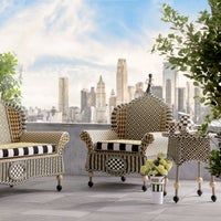 Queen Bee Courtyard Outdoor Wing Chair