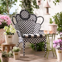 Gambit Check Outdoor Wing Chair