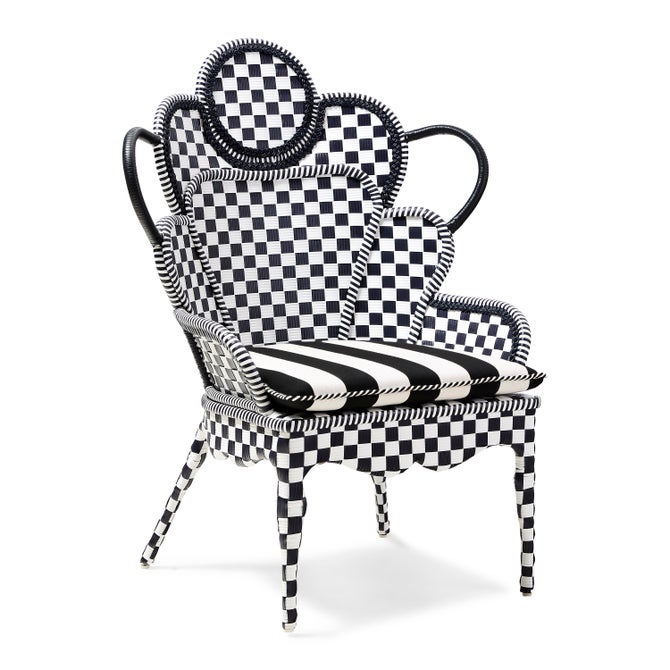 Gambit Check Outdoor Wing Chair image number 2