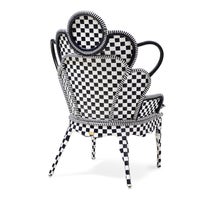 Gambit Check Outdoor Wing Chair