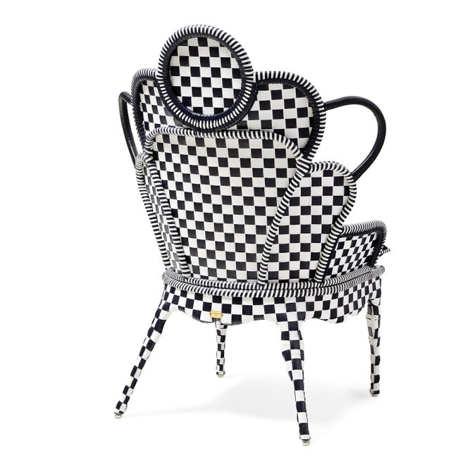 Gambit Check Outdoor Wing Chair image number 3