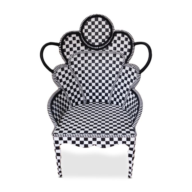 Gambit Check Outdoor Wing Chair image number 0