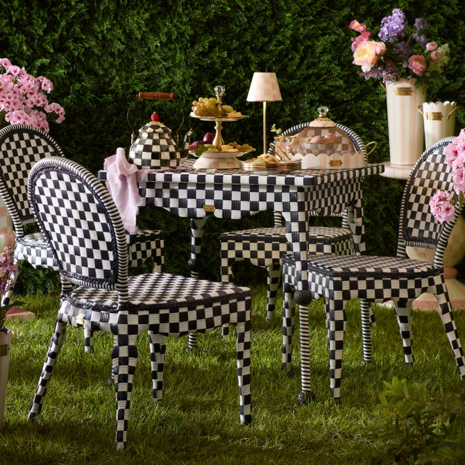 Gambit Check Outdoor Patio Dining Table image number 1