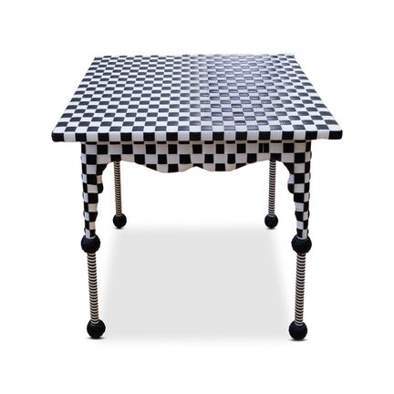 Gambit Check Outdoor Patio Dining Table
