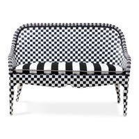 Gambit Check Outdoor Loveseat