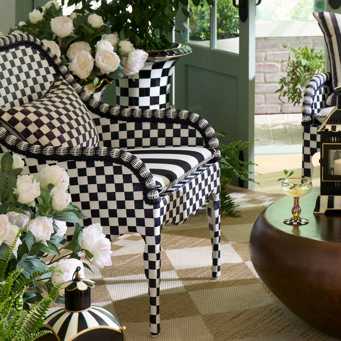 Gambit Check Outdoor Accent Chair image number 6