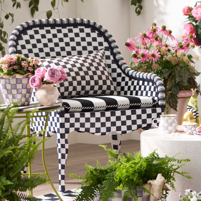 Gambit Check Outdoor Accent Chair image number 7