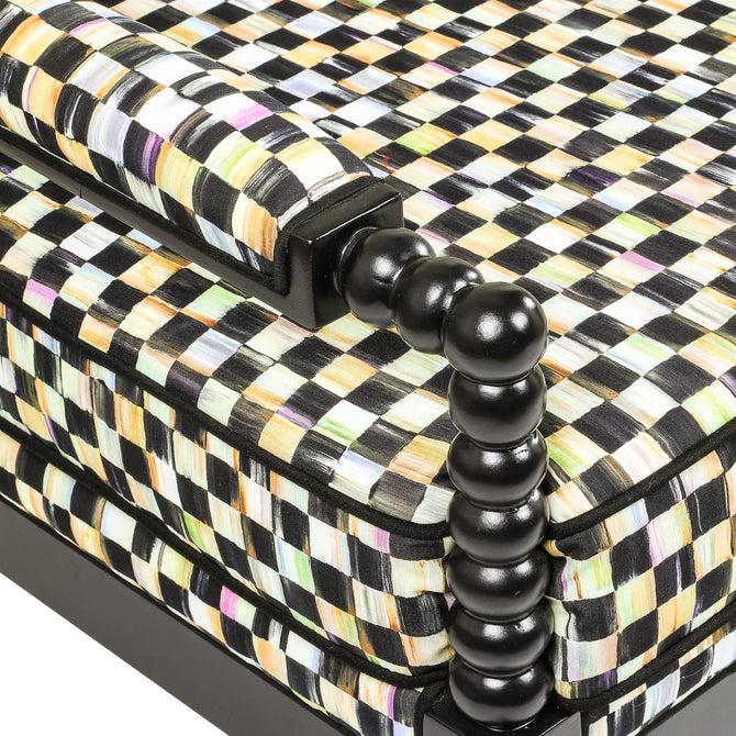 Spindle Check Outdoor Loveseat image number 3