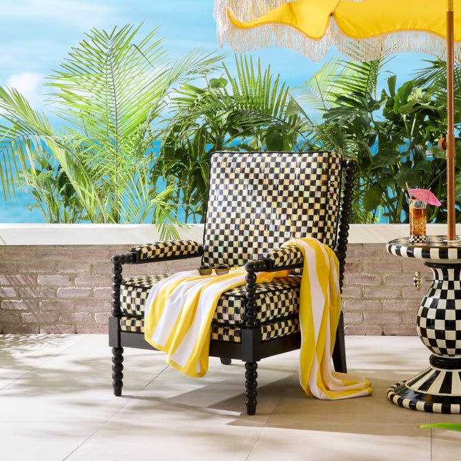 Spindle Check Outdoor Chair image number 6