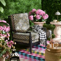 Spindle Check Outdoor Chair