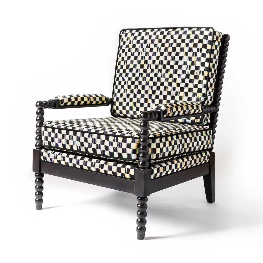 Spindle Check Outdoor Chair mackenzie-childs Panama imagen 1