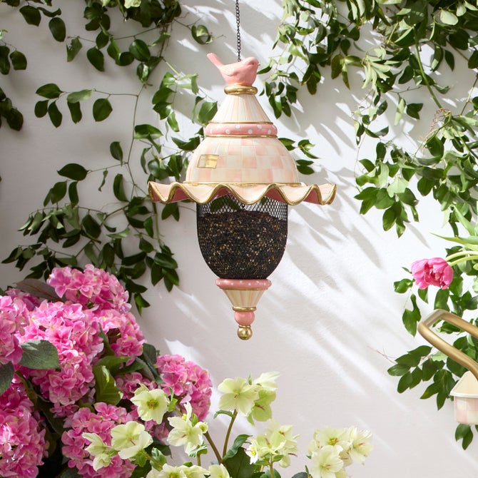 Rosy Check Pendant Bird Feeder image number 1