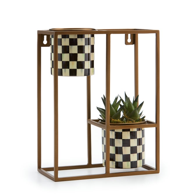 Courtly Check Small Hanging Plant Stand image number 4
