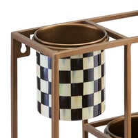 Courtly Check Large Hanging Plant Stand