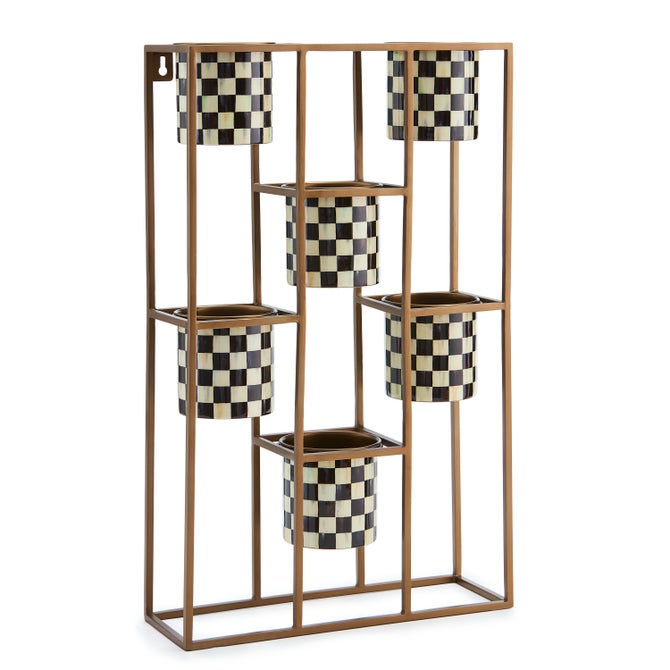Courtly Check Large Hanging Plant Stand image number 0