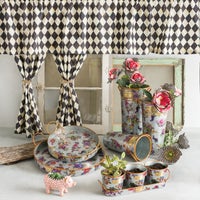 Flower Market Galvanized Flower Buckets, Set of 3