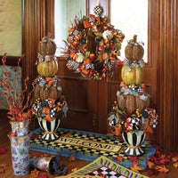 Flower Market Galvanized Flower Buckets, Set of 3