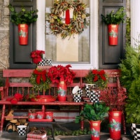 Holly Holiday Serving Trays - Set of 2