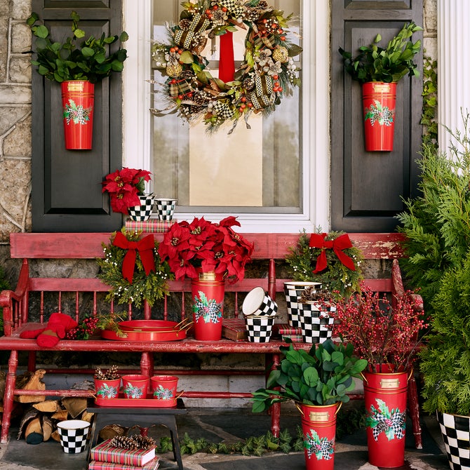 Holly Holiday Serving Trays - Set of 2 image number 1