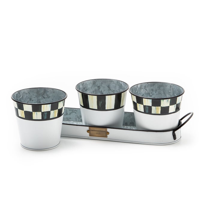 Spectator Galvanized Herb Pots, Set of 3 image number 4