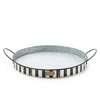 Spectator Galvanized Serving Trays, Set of 2