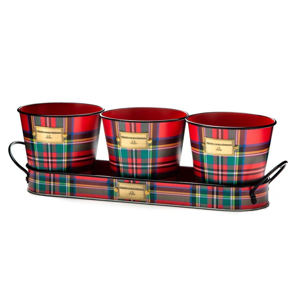 Tartastic Herb Pots, Set of 3 mackenzie-childs Panama imagen 1