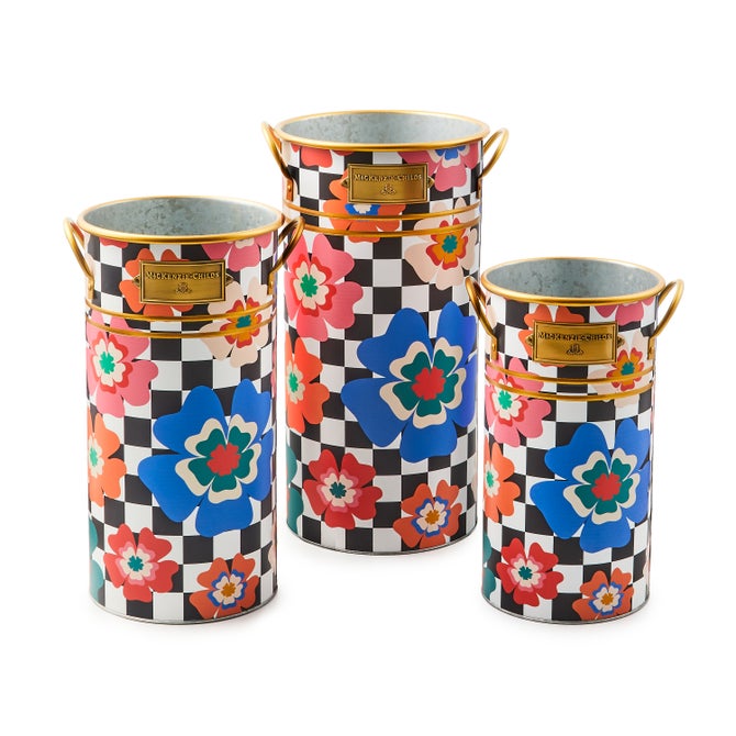 Dolce Vita Flower Buckets, Set of 3 image number 0