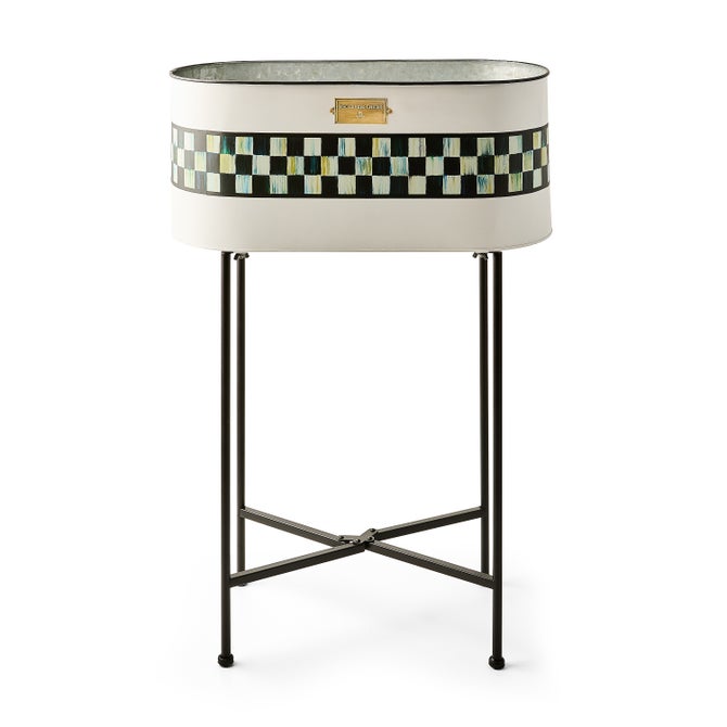 Spectator Galvanized Standing Planter image number 0