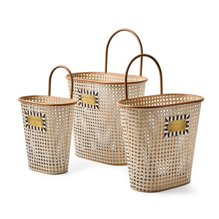 Cane Baskets, Set of 3