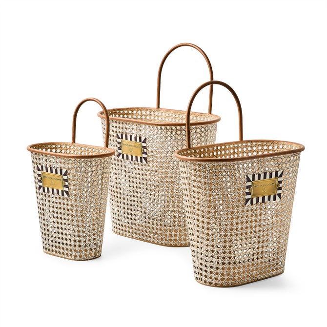 Cane Baskets, Set of 3 image number 1