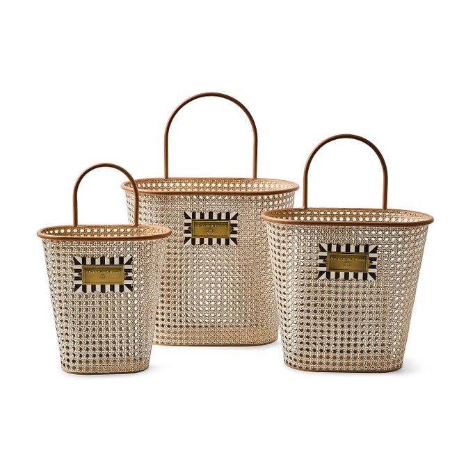 Cane Baskets, Set of 3 image number 0