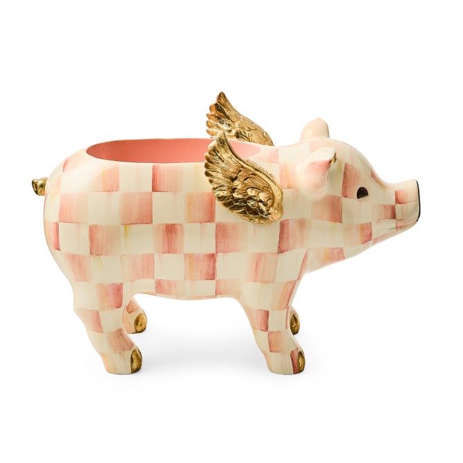 Rosy Check Flying Pig Planter image number 1