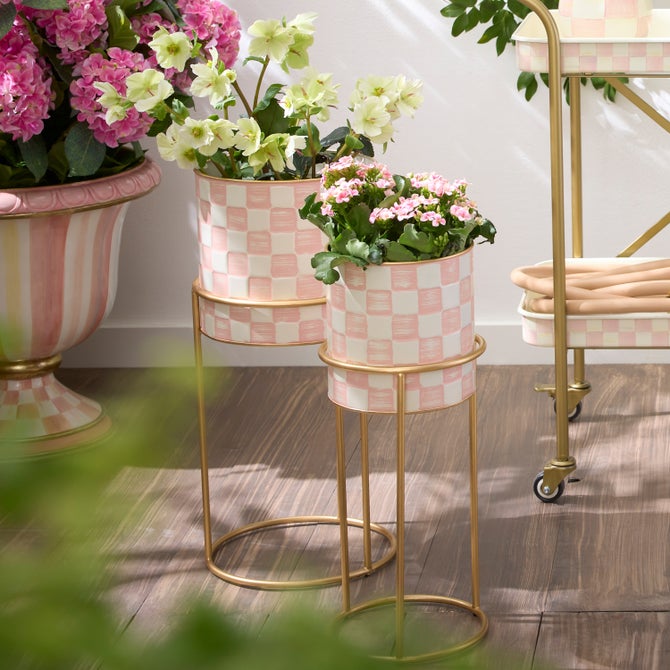 Rosy Check It Out Planters, Set of 2 image number 1