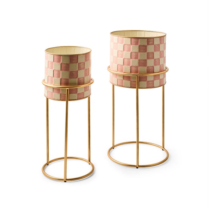 Rosy Check It Out Planters, Set of 2 image number 0