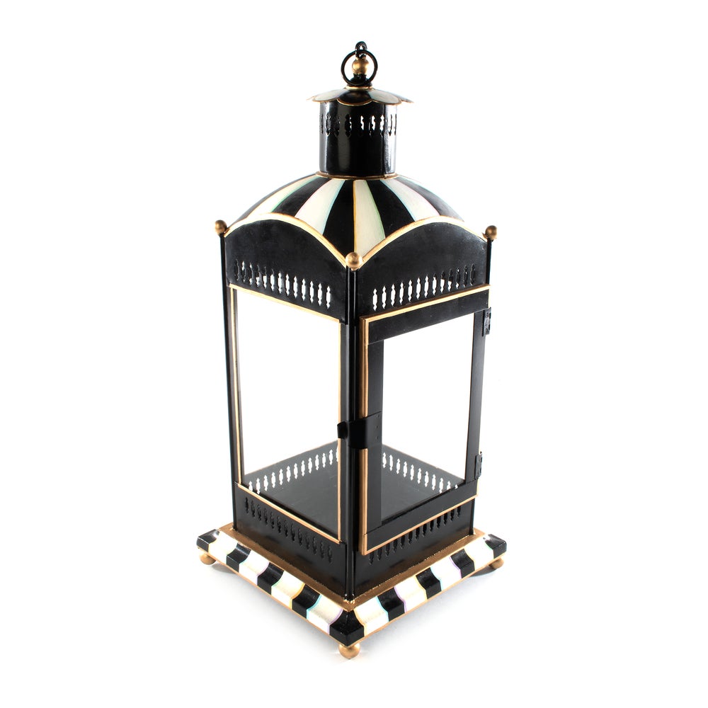 Courtly Stripe Large Candle Lantern mackenzie-childs Panama imagen 1