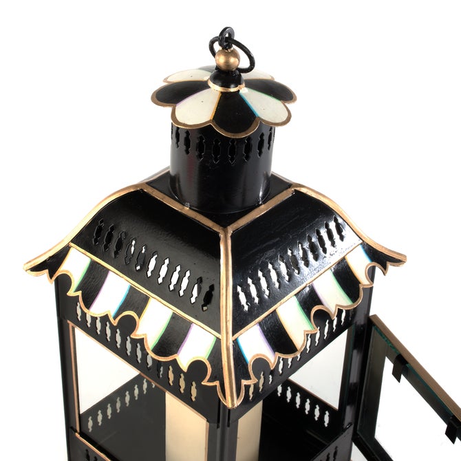 Courtly Stripe Small Candle Lantern image number 15